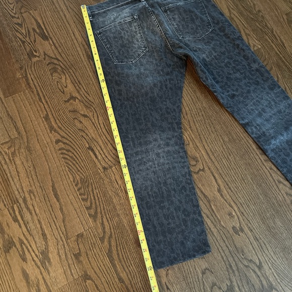 Ovadia & Sons Black Leopard Denim Slim Jeans - Picture 8 of 8